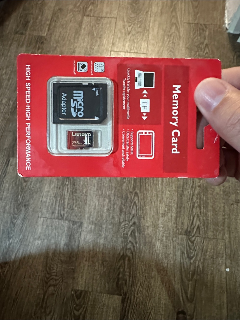 Lenovo MicroSD Card with Adapter - Red Packaging